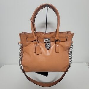 Michael Kors Hamilton Large Leather  Tote Bag Shoulder Bag.